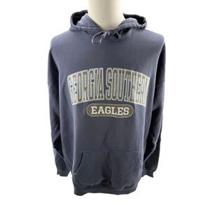 University Georgia Southern Eagles Comfort Wash Hoodie‎ Sweatshirt Mens XL New